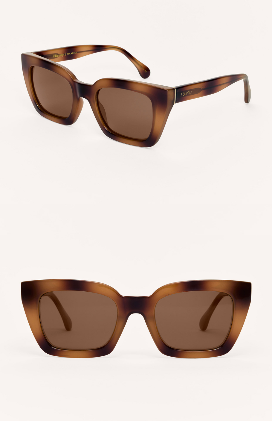 Z SUPPLY HIDEAWAY-BROWN TORTOISE/POLARIZED Z SUPPLY HIDEAWAY-BROWN TORTOISE/POLARIZED