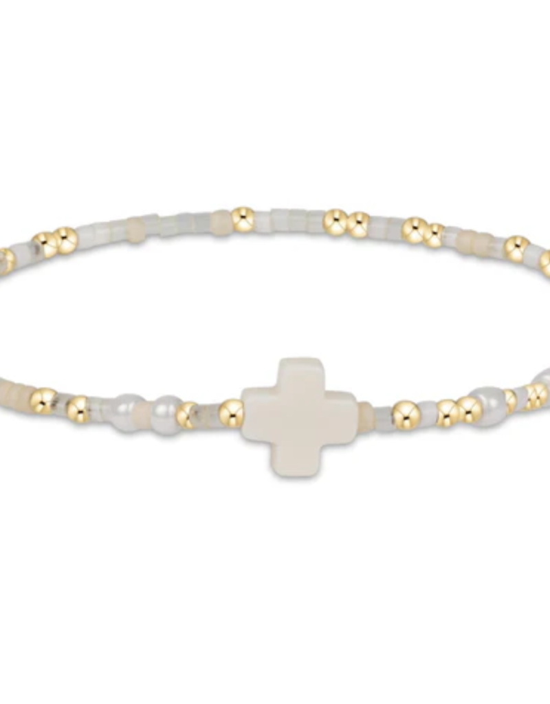 ENEWTON HOPE UNWRITTEN SIGNATURE CROSS BRACELET-CALL ME ON MY SHELLPHONE