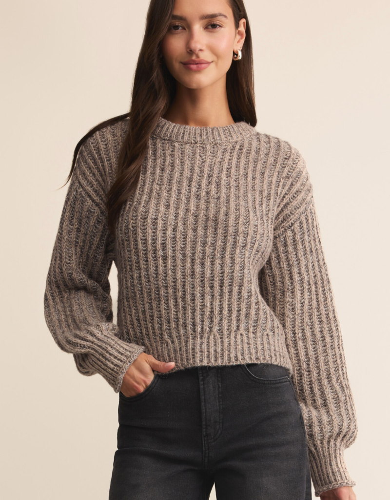 Z SUPPLY TIVOLI SWEATER-BURNT ASH HEATHER