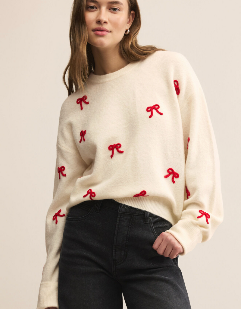 Z SUPPLY TIE THE RIBBON SWEATER