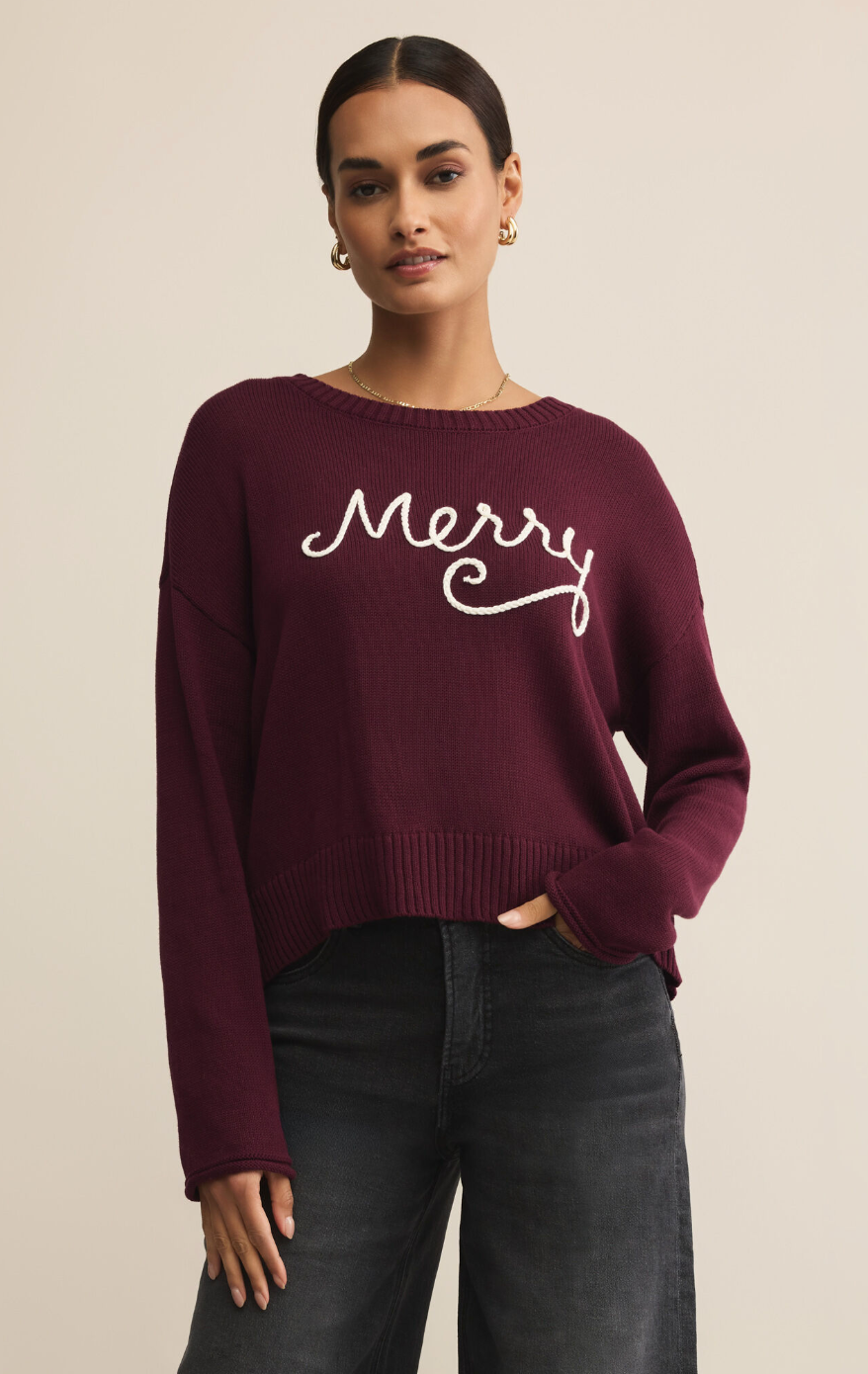 Z SUPPLY SIENNA MERRY SWEATER Z SUPPLY SIENNA MERRY SWEATER