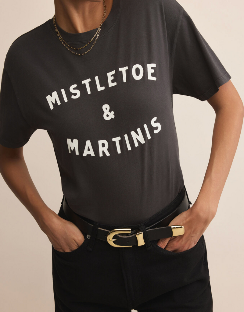 Z SUPPLY MISTLETOE BOYFRIEND TEE