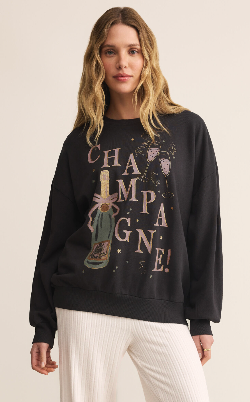 Z SUPPLY CELEBRATE SUNDAY SWEATSHIRT