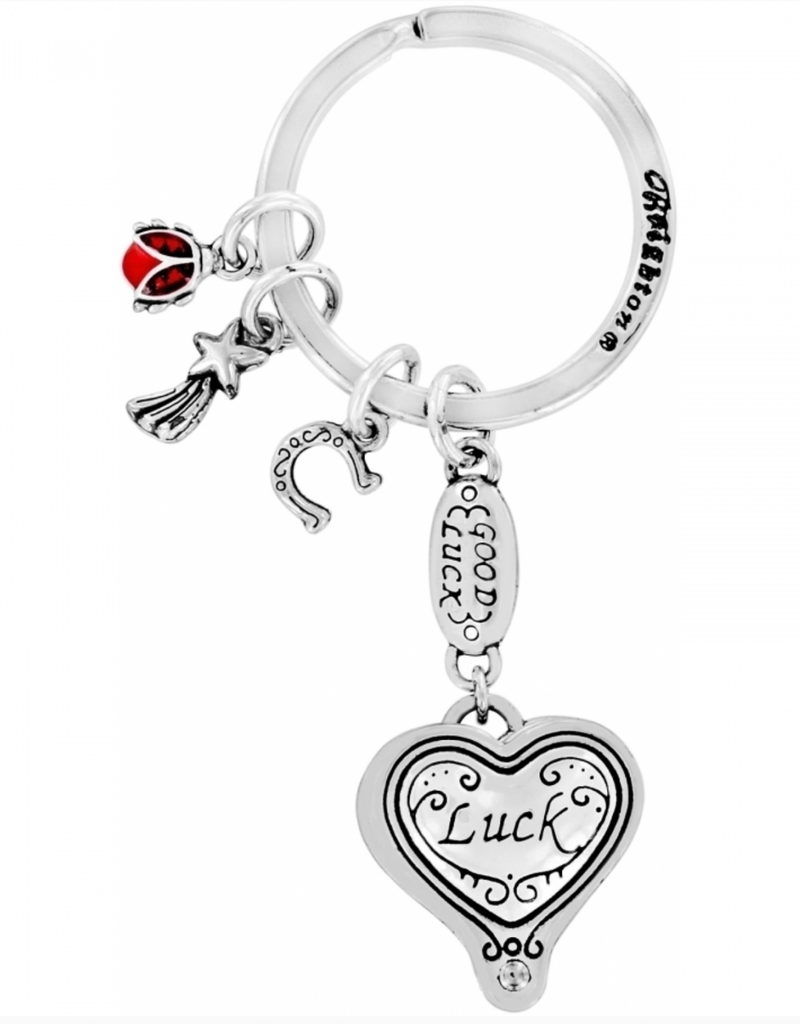 BRIGHTON LUCKY CLOVER HEART KEY FOB