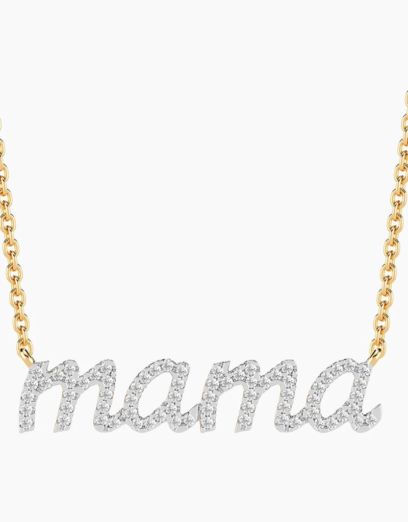 ELLA STEIN MAMA PENDANT NECKLACE .18CT