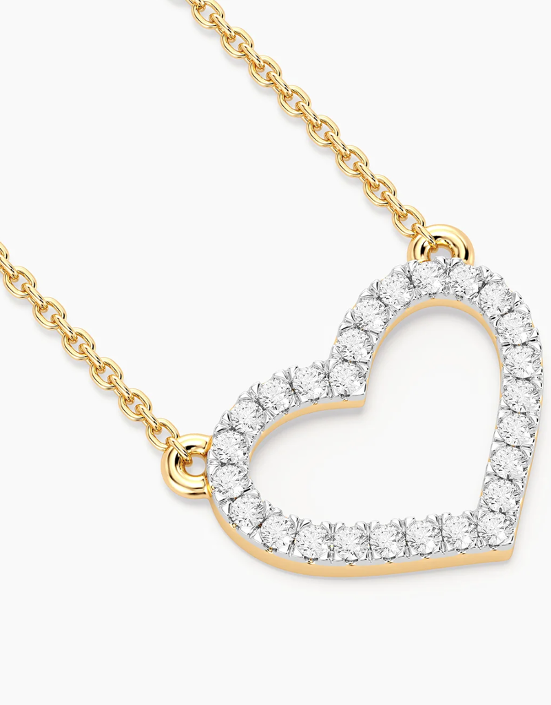 ELLA STEIN RADIANT HEART PENDANT NECKLACE