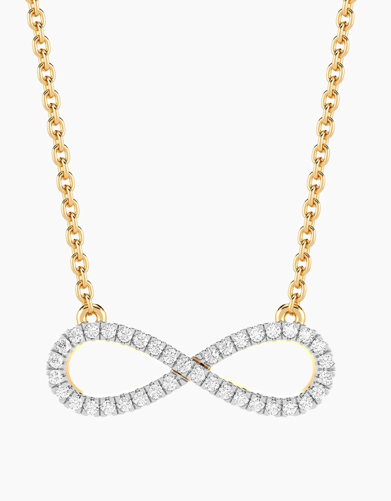 ELLA STEIN INFINITY GLOW PENDANT NECKLACE