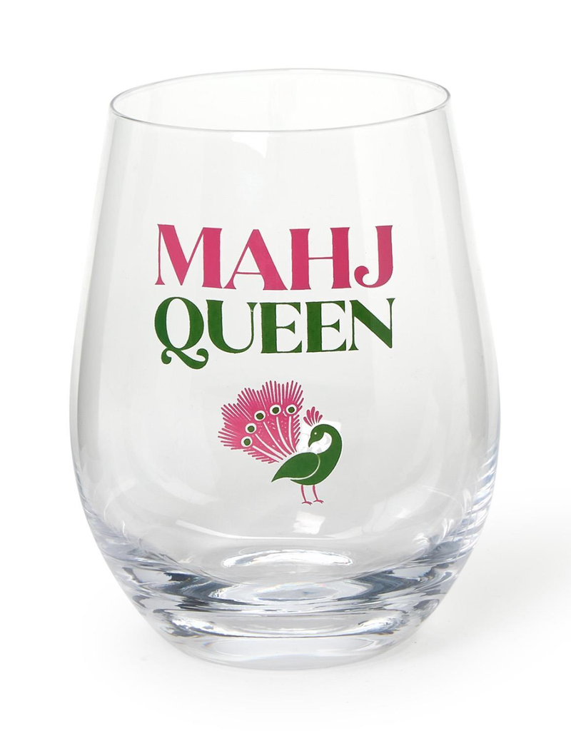 TWO'S COMPANY MAHJ WINE GLASS