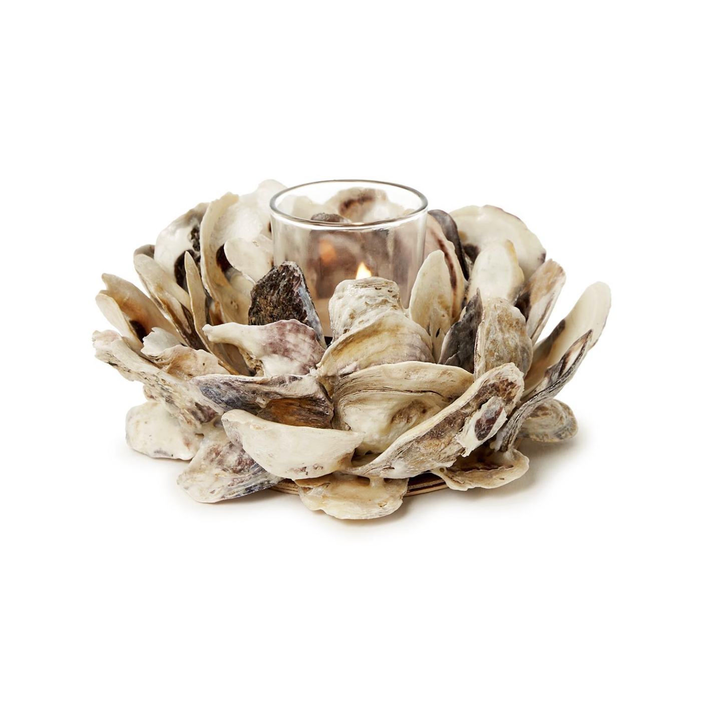 TWO'S COMPANY OYSTER TEALIGHT CANDLE HOLDER TWO'S COMPANY OYSTER TEALIGHT CANDLE HOLDER