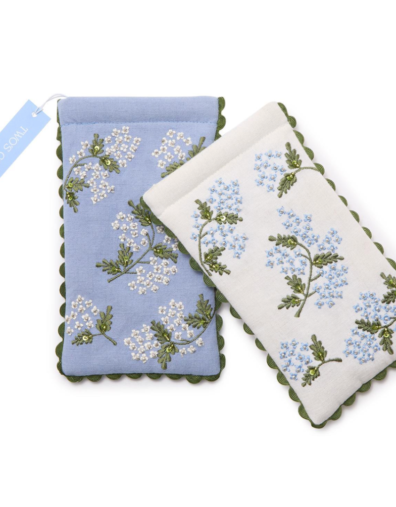 TWO'S COMPANY HYDRANGEA SUNGLASS HOLDERS