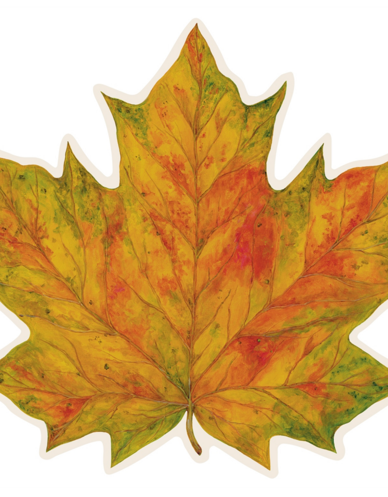 HESTER & COOK DIE CUT FALL LEAF PLACEMAT-SET OF 12