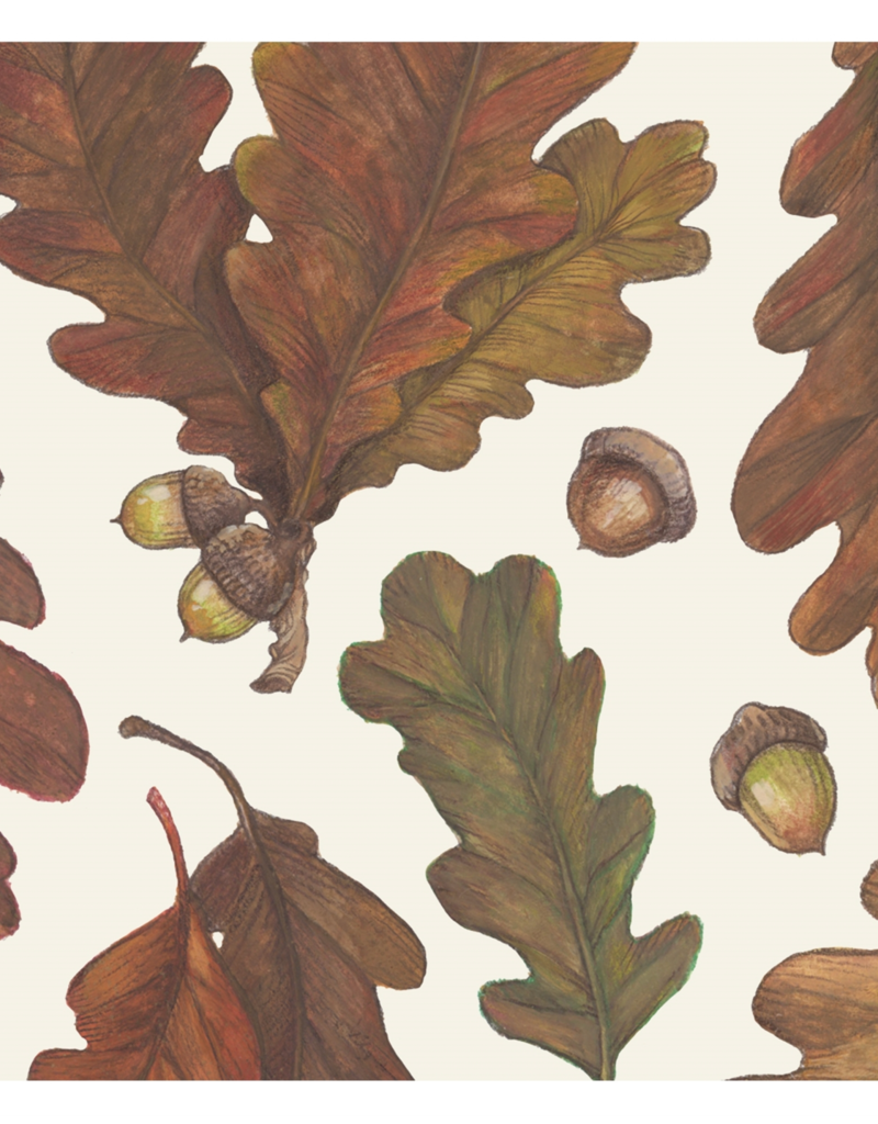 HESTER & COOK AUTUMN LEAVES COCKTAIL NAPKINS
