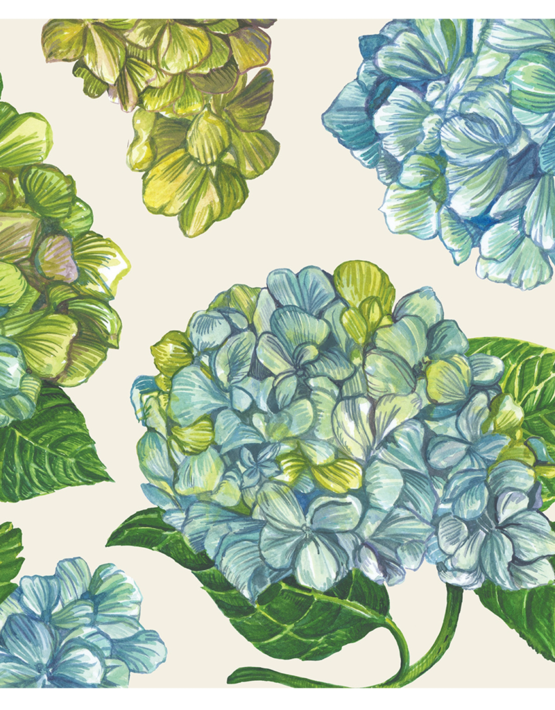 HESTER & COOK HYDRANGEA COCKTAIL NAPKINS