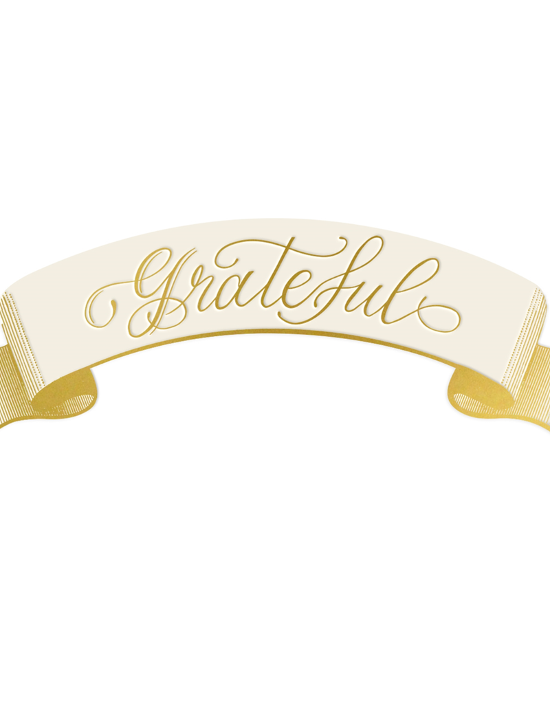 HESTER & COOK GRATEFUL BANNER TABLE ACCENT