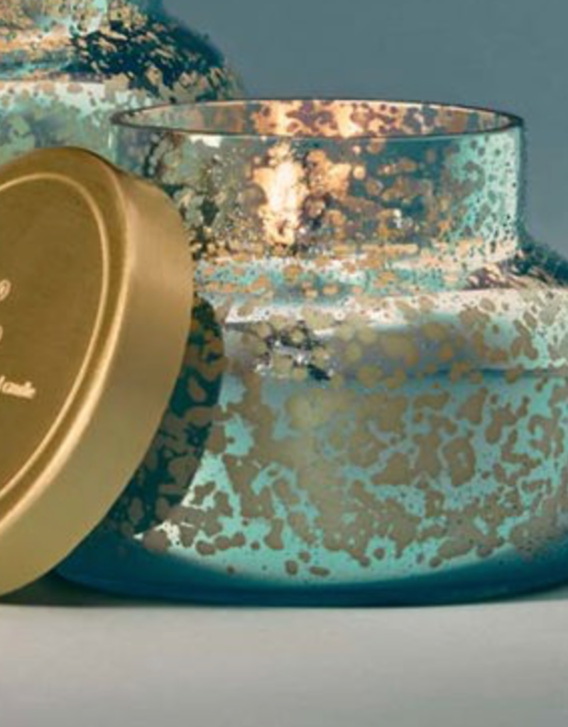 CAPRI BLUE VOLCANO AQUA OPALINE PETITE JAR, 8 oz
