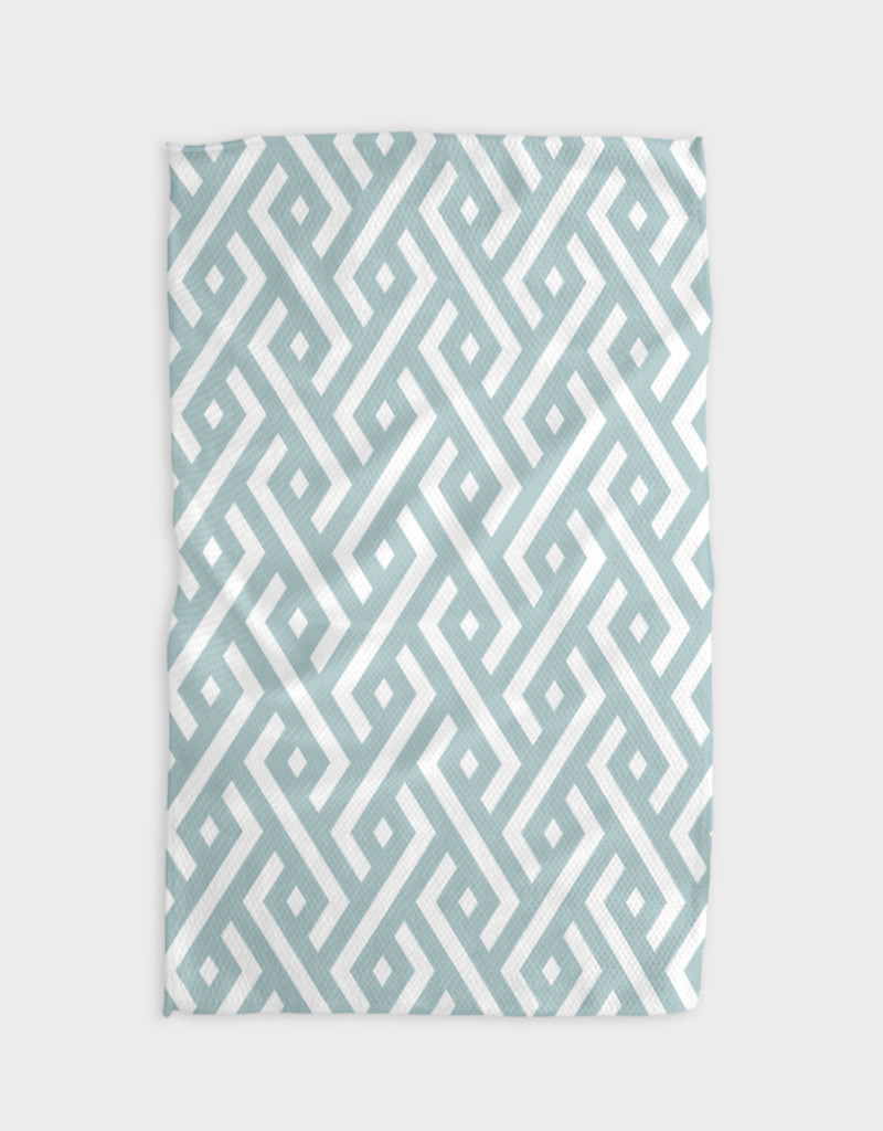 GEOMETRY WATER WAYS TEA TOWEL