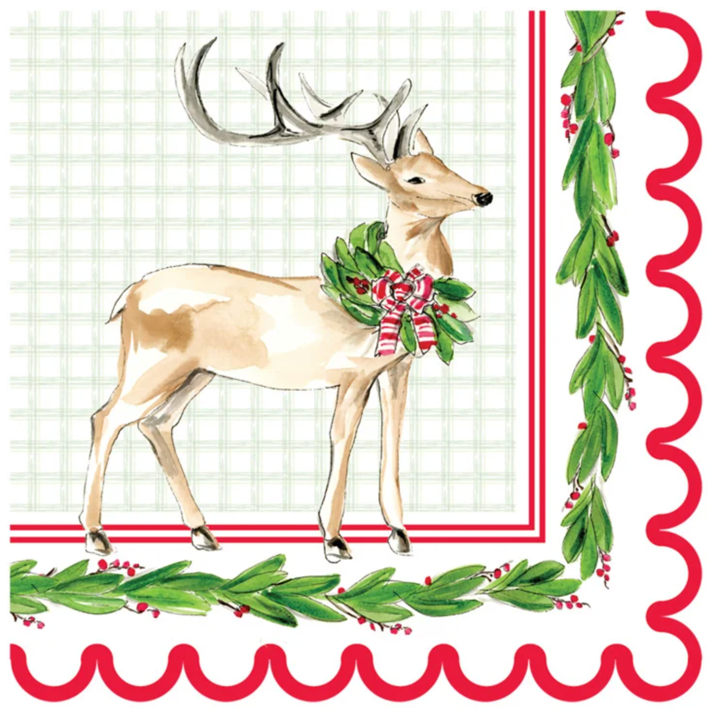 SOPHISTIPLATE HOLLY BERRY BY ROSANNE BECK COCKTAIL NAPKINS SOPHISTIPLATE HOLLY BERRY BY ROSANNE BECK COCKTAIL NAPKINS