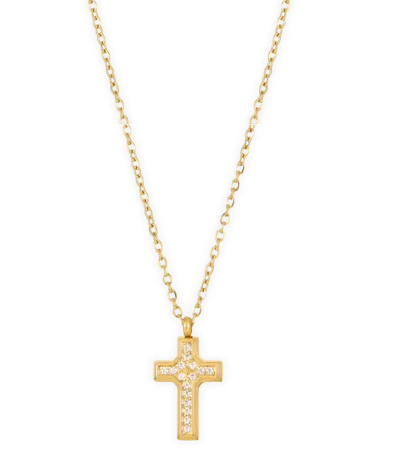 ELLIE VAIL WYATT MINI CROSS PENDANT NECKLACE ELLIE VAIL WYATT MINI CROSS PENDANT NECKLACE