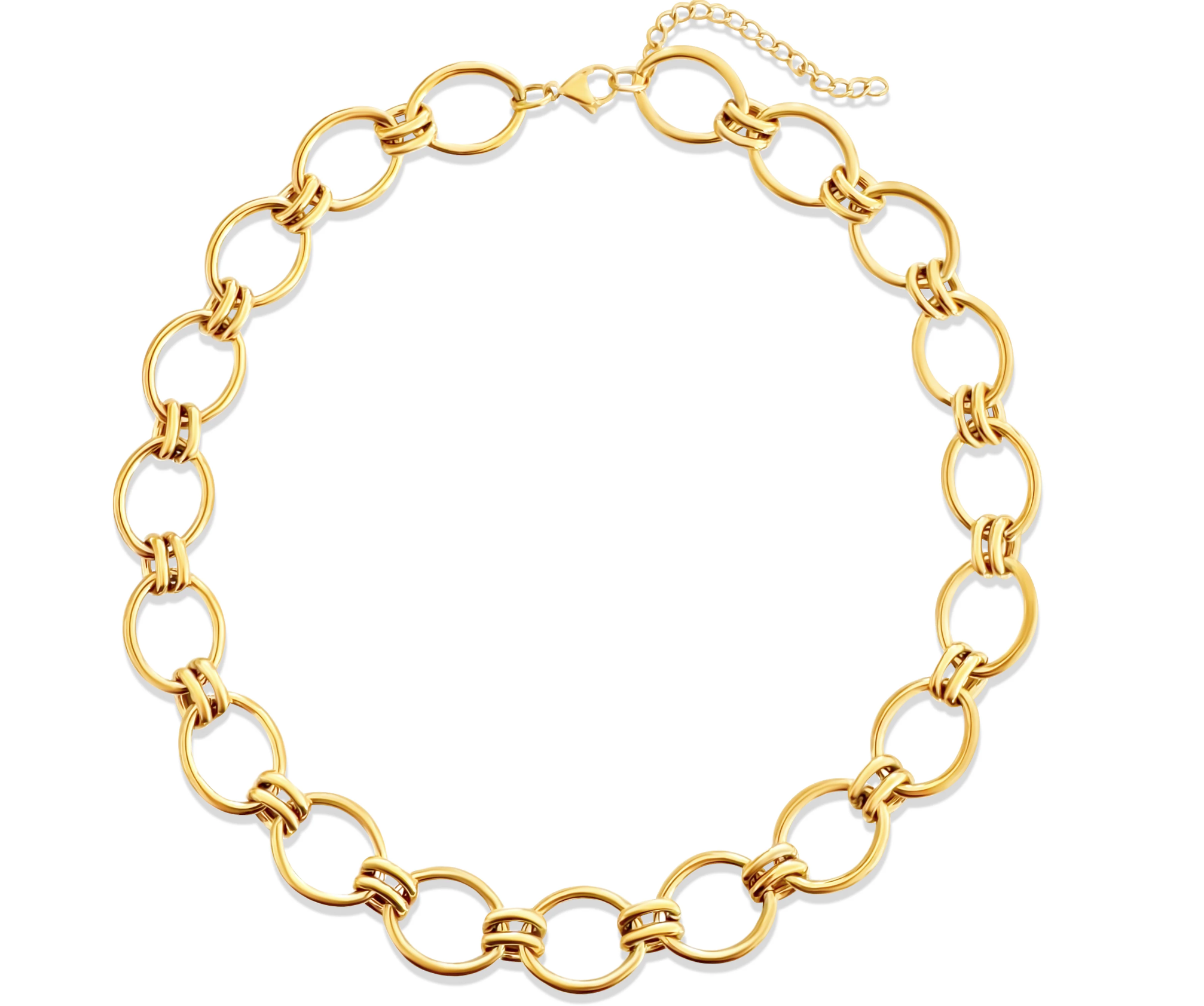 ELLIE VAIL RUBY OVAL CHAIN NECKLACE ELLIE VAIL RUBY OVAL CHAIN NECKLACE