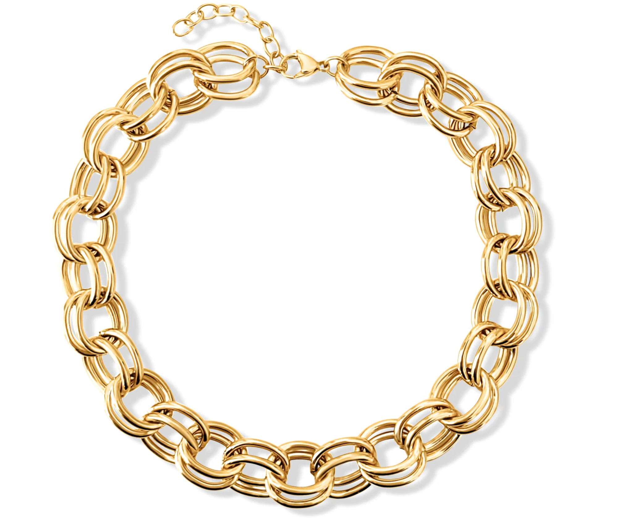 ELLIE VAIL LOUELLA CHUNKY DOUBLE CHAIN NECKLACE ELLIE VAIL LOUELLA CHUNKY DOUBLE CHAIN NECKLACE