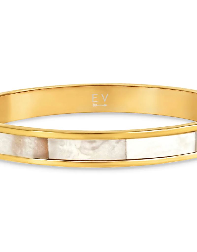 ELLIE VAIL ESTELLE MOTHER OF PEARL BANGLE BRACELET