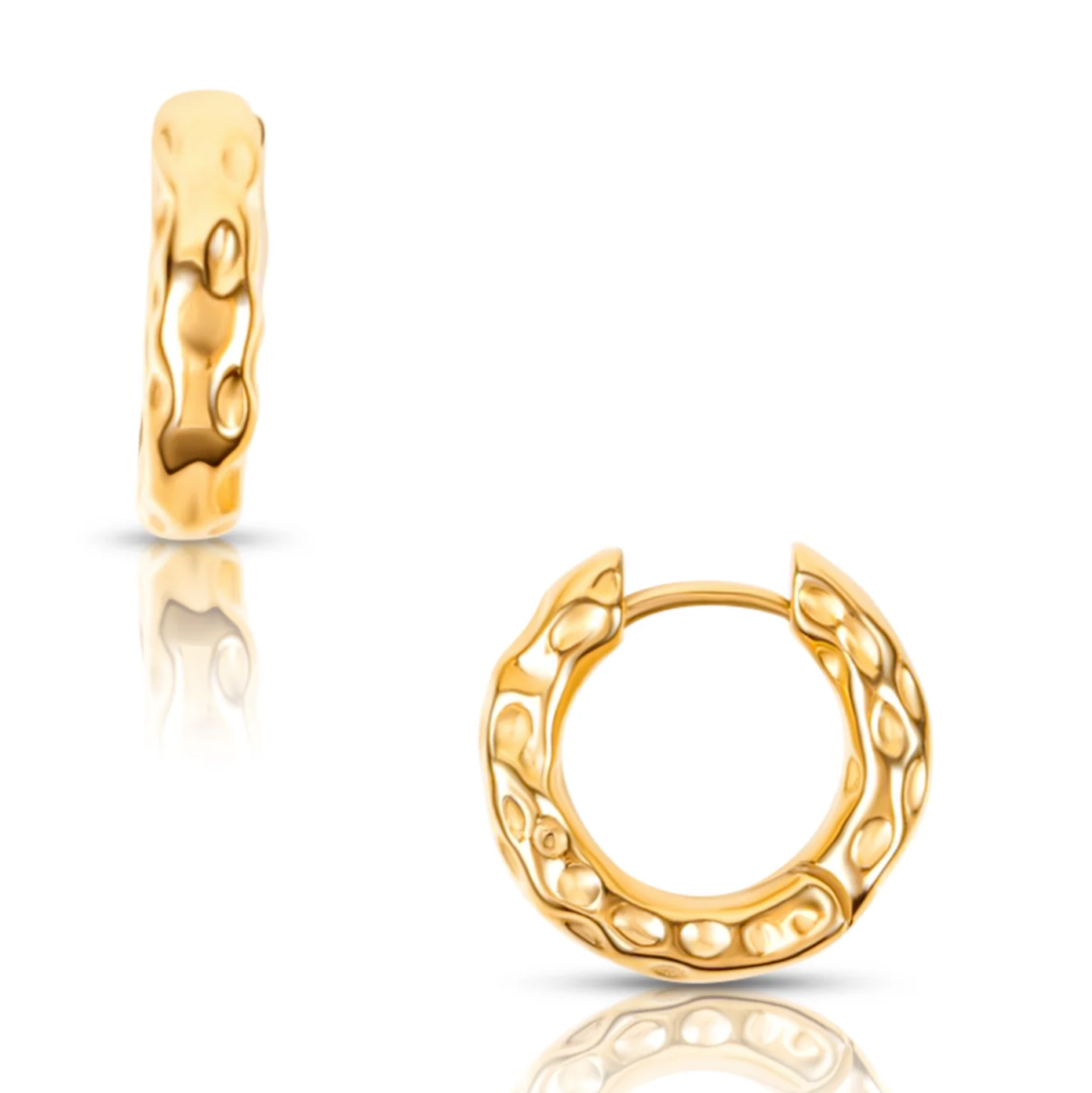 ELLIE VAIL BLAKELY HAMMERED MINI HOOP EARRINGS ELLIE VAIL BLAKELY HAMMERED MINI HOOP EARRINGS