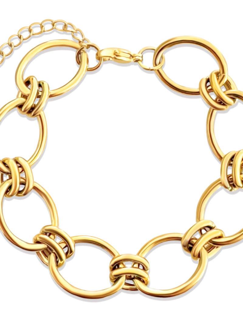 ELLIE VAIL RUBY OVAL CHAIN BRACELET