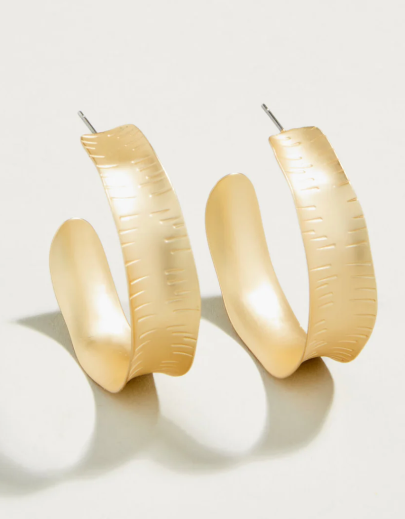 QUEENIE HOOP EARRINGS GOLD
