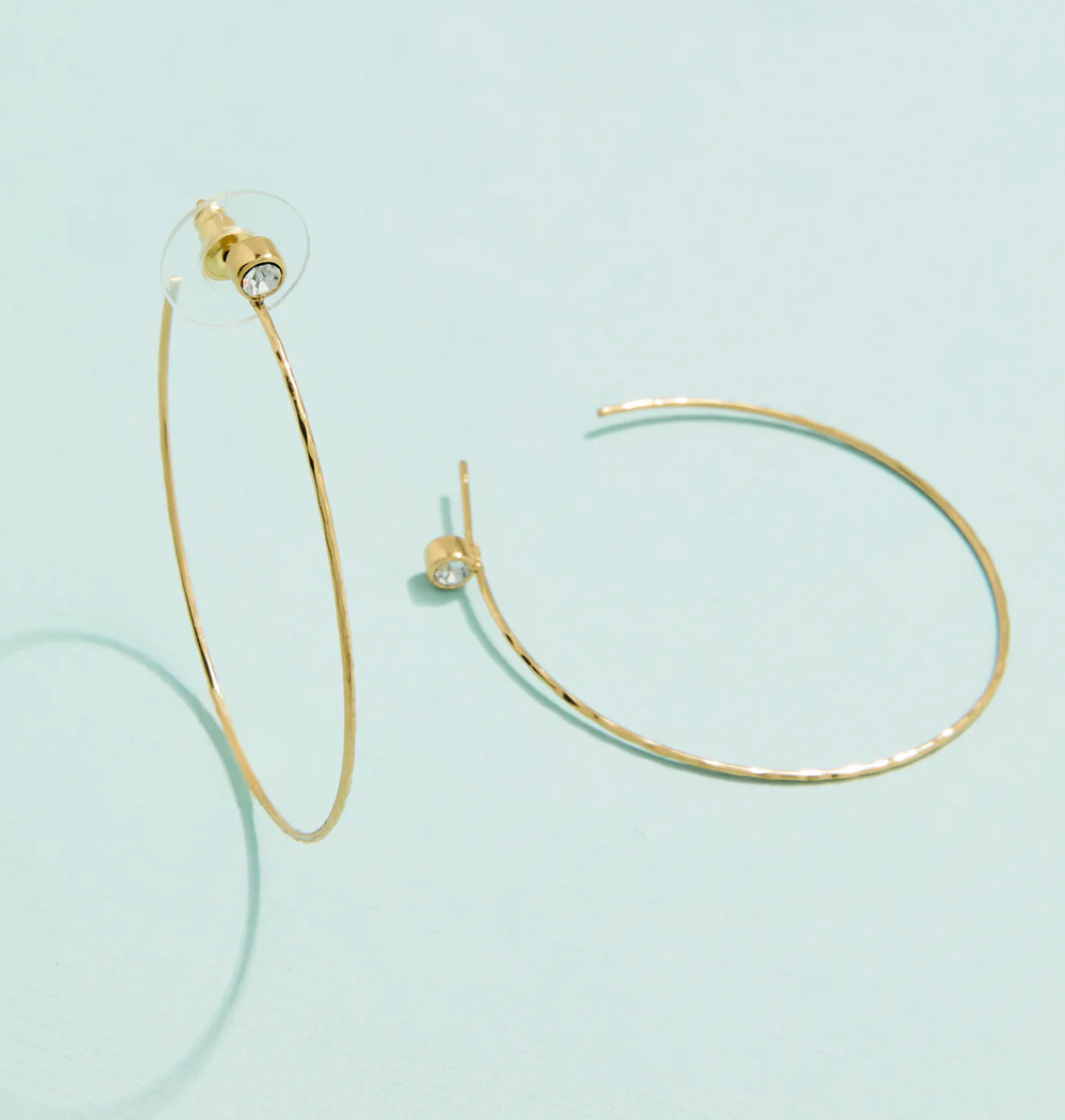 ULTRATHIN HOOP EARRINGS CRYSTAL-SPLASH COLLECTION ULTRATHIN HOOP EARRINGS CRYSTAL-SPLASH COLLECTION