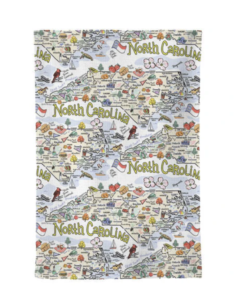 WET-IT FISHKISS NORTH CAROLINA TEA TOWEL