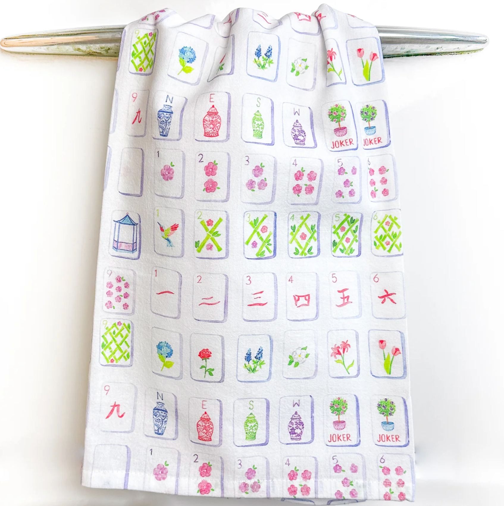 TAYLOR PALADINO MAHJONG TEA TOWEL TAYLOR PALADINO MAHJONG TEA TOWEL