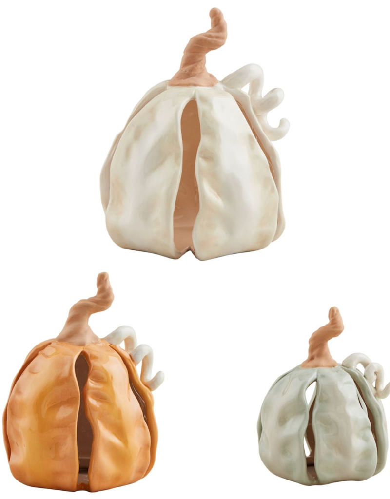 MUD PIE STONEWARE PUMPKIN SITTERS