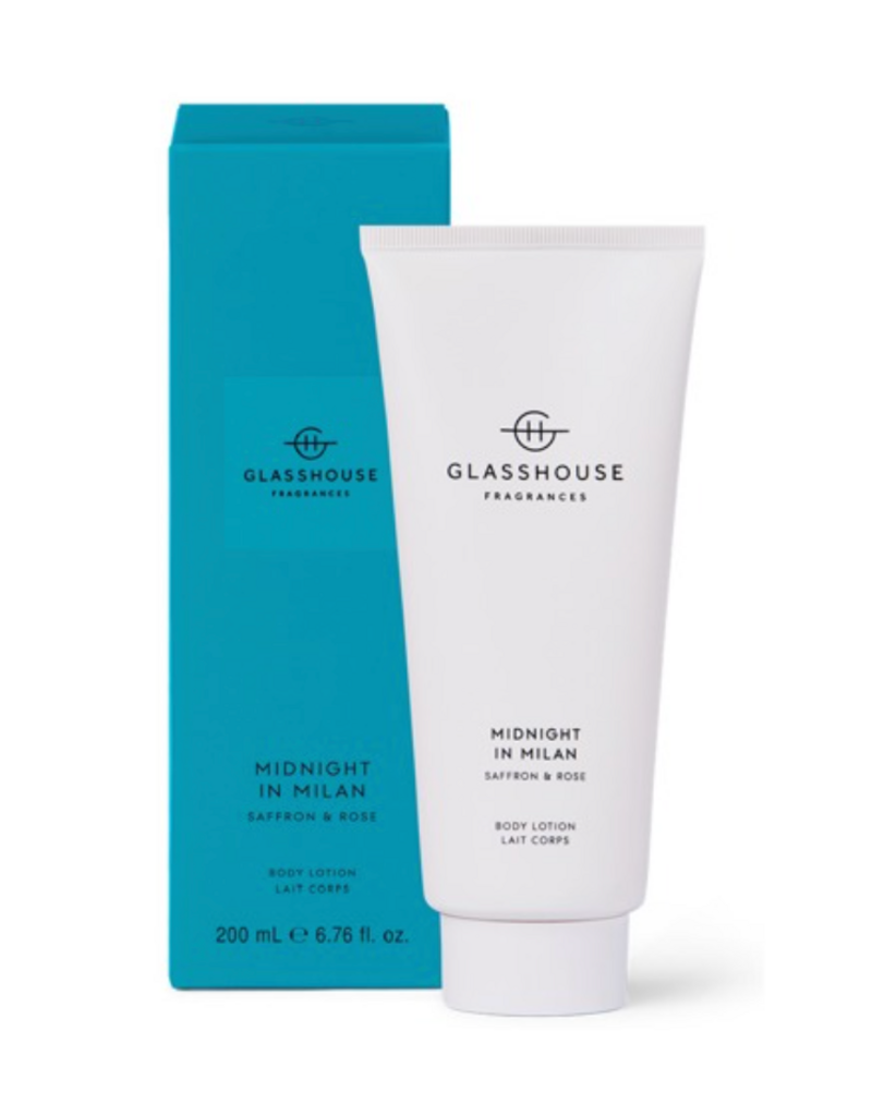 GLASSHOUSE FRAGRANCES 6.7 OZ BODY LOTION-MIDNIGHT IN MILAN