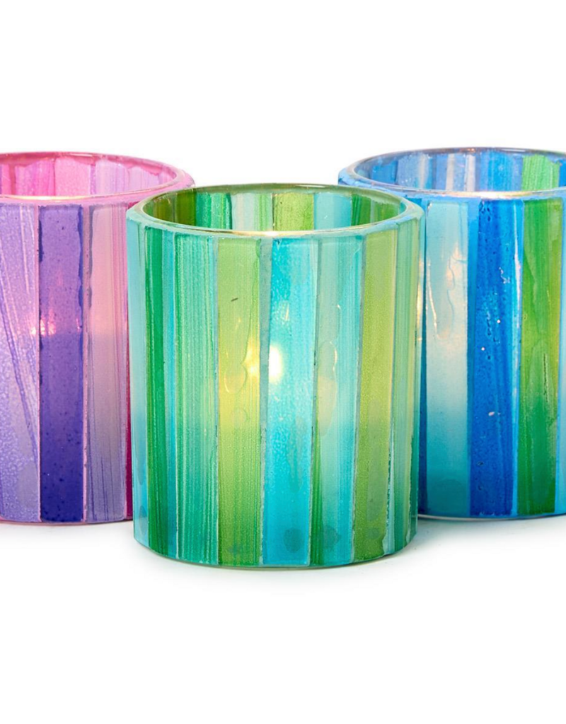 TWO'S COMPANY MOSAIC TEALIGHT/VOTIVE CANDLE HOLDER