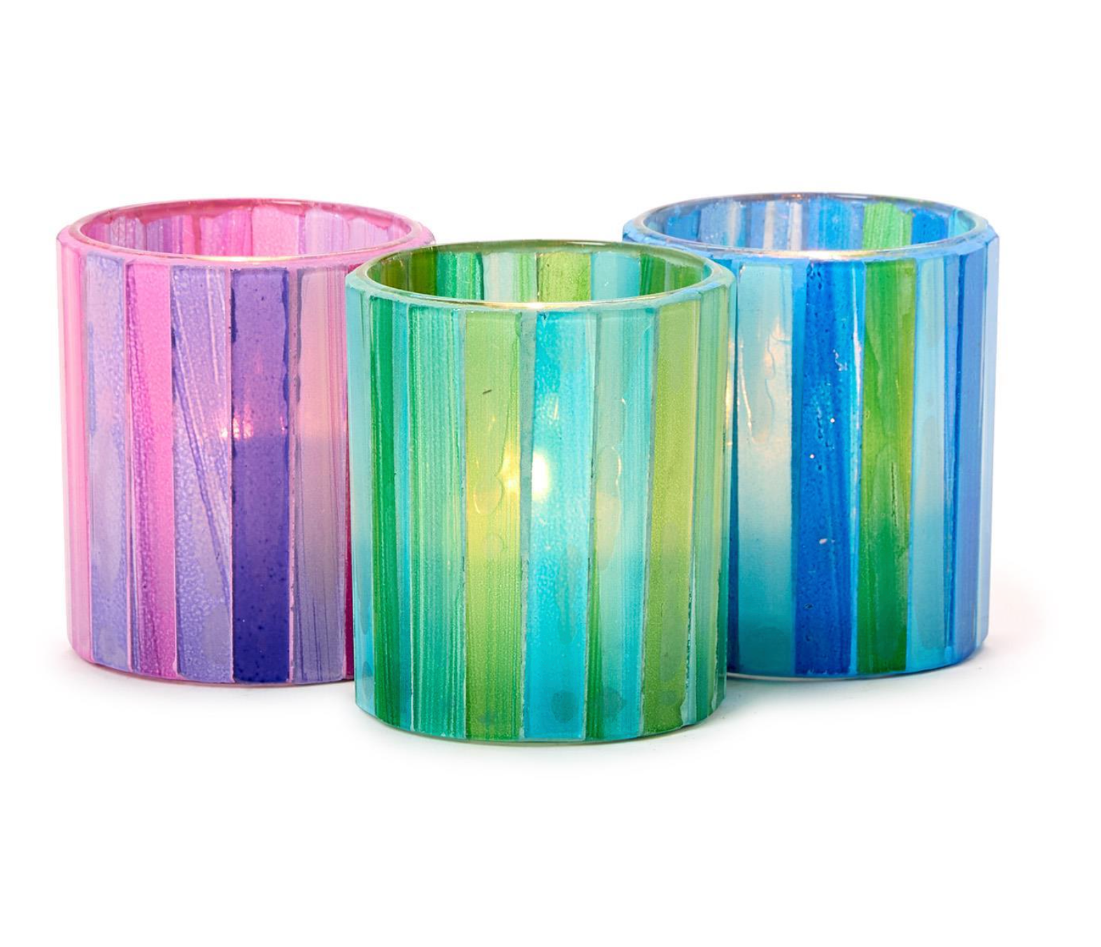 TWO'S COMPANY MOSAIC TEALIGHT/VOTIVE CANDLE HOLDER