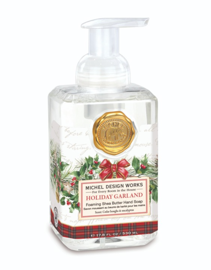 MICHEL DESIGN WORKS HOLIDAY GARLAND FOAMING SOAP