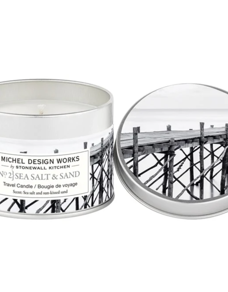 MICHEL DESIGN WORKS SEA SALT & SAND TRAVEL CANDLE