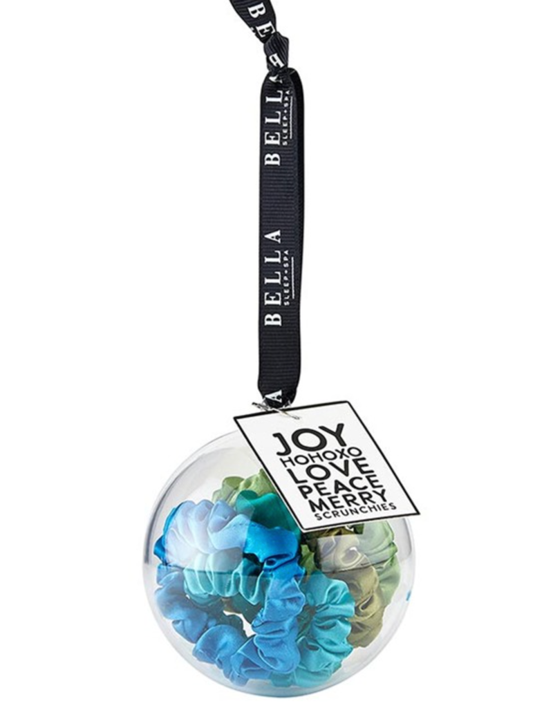 BELLA SLEEP AND SPA SCRUNCHIE ORNAMENT BLUE JEWELS