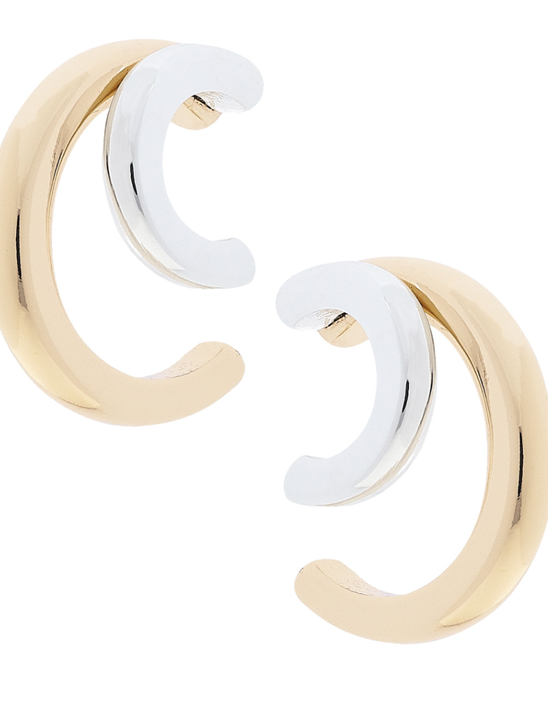CANVAS JENNY ILLUSION HOOP EARRINGS