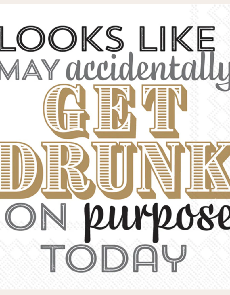 DRUNK ON PURPOSE COCKTAIL NAPKINS