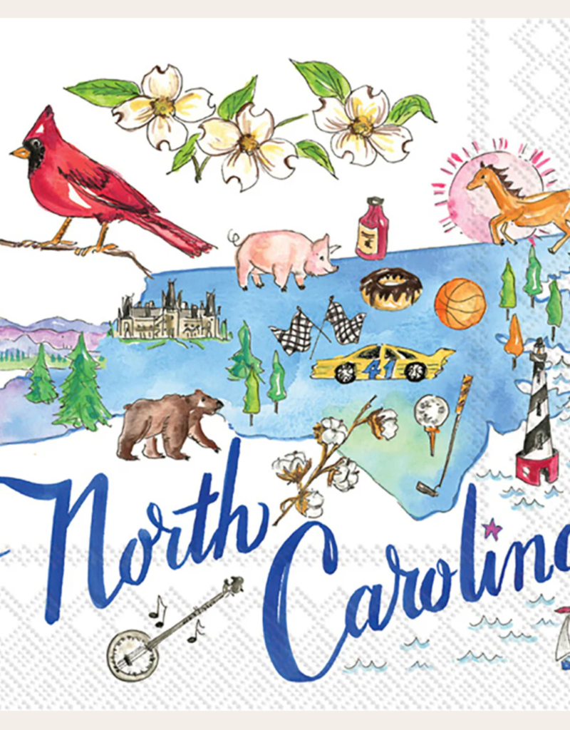 STATE OF NORTH CAROLINA COCKTAIL NAPKINS