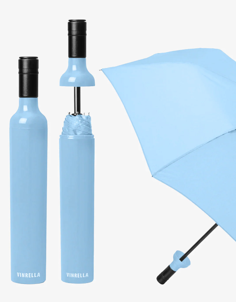 VINRELLA POWDER BLUE BOTTLE UMBRELLA