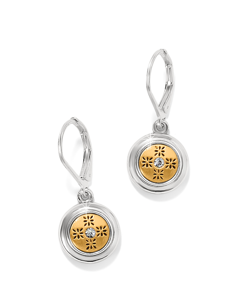 BRIGHTON MOSAIC ROUND MINI LEVERBACK EARRIINGS