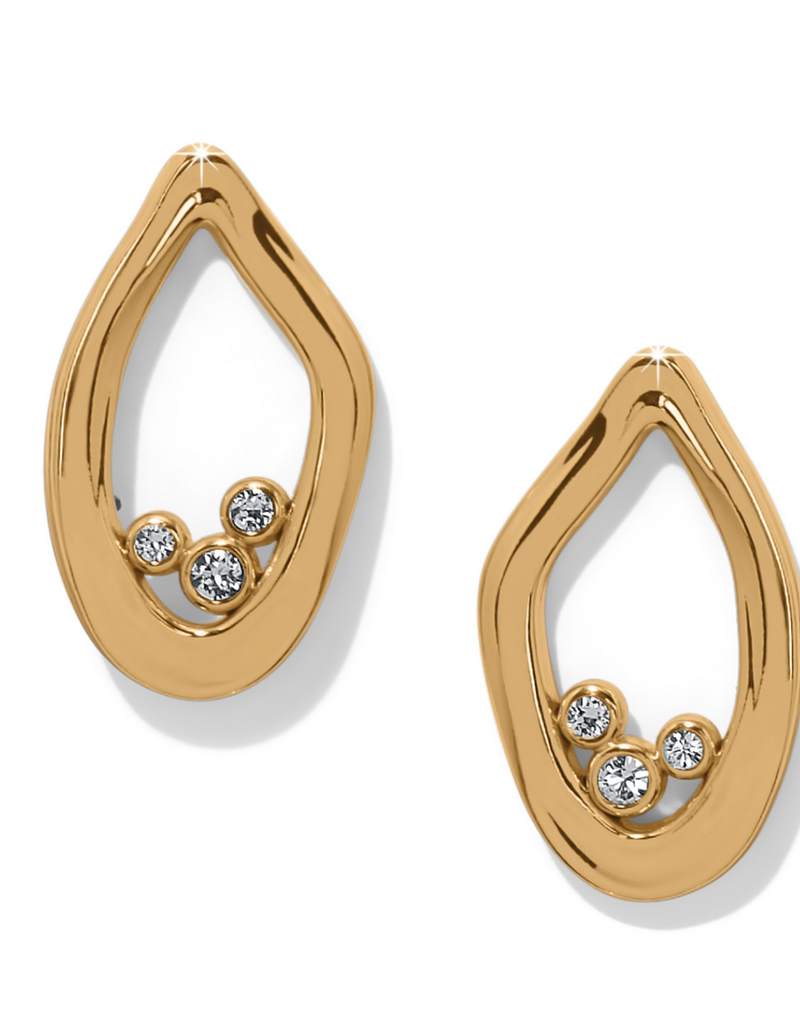 BRIGHTON CASCADE LUMINA GOLD POST EARRINGS