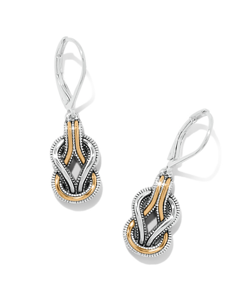 BRIGHTON INTERLOK HARMONY LEVERBACK EARRINGS