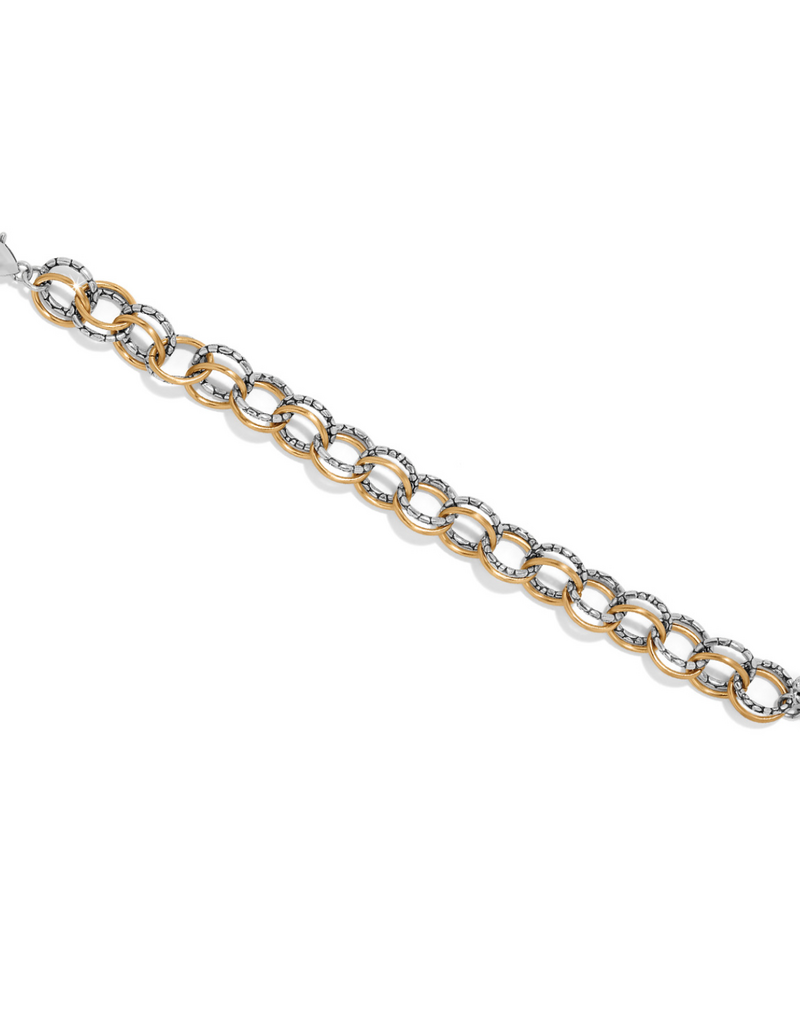 BRIGHTON PEBBLE LINK TWO TONE BRACELET
