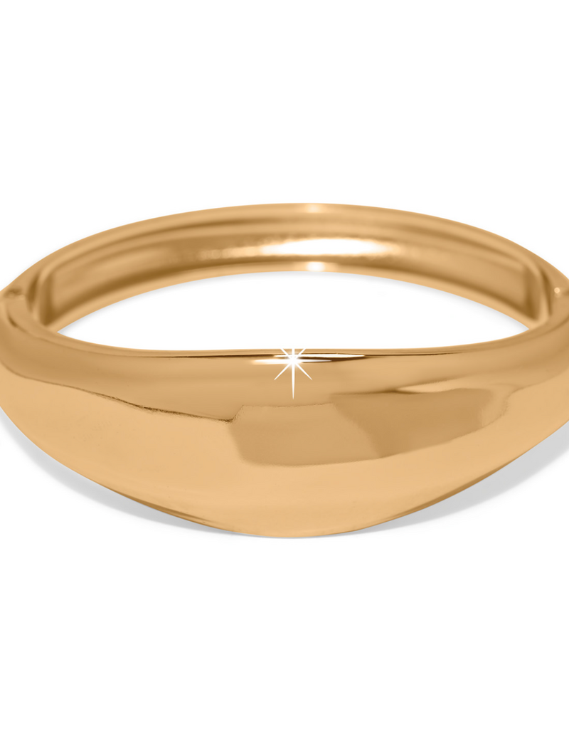 BRIGHTON CASCADE LUMINA GOLD HINGED BANGLE