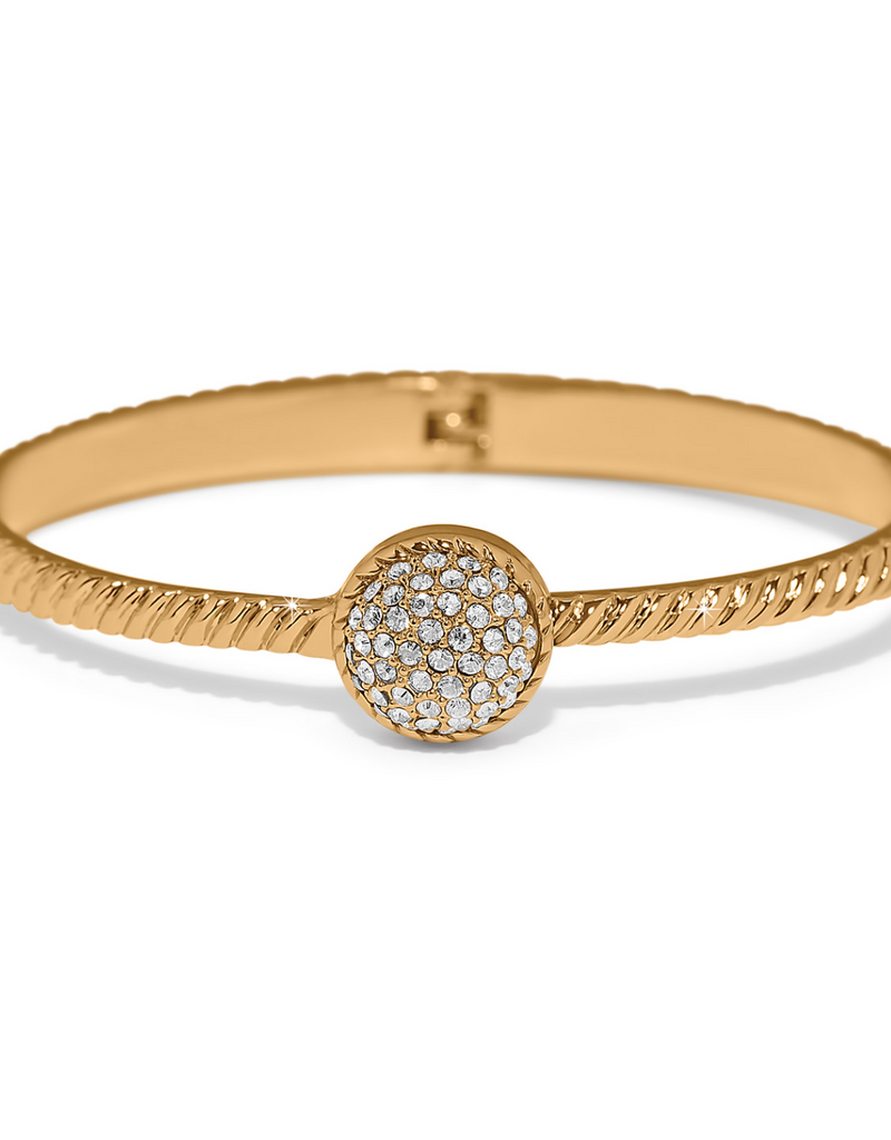 BRIGHTON ILLUMINA CELESTE GOLD DOME HINGED BANGLE