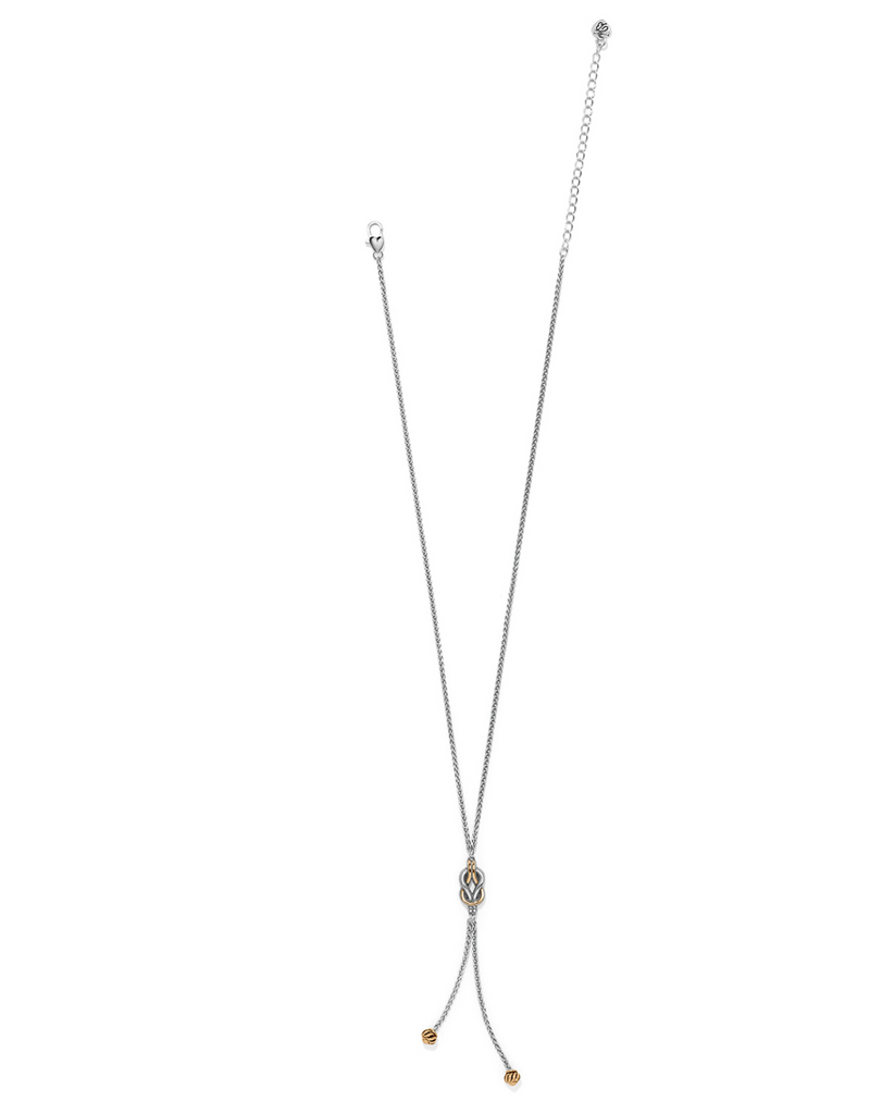 BRIGHTON INTERLOK HARMONY LARIAT NECKLACE