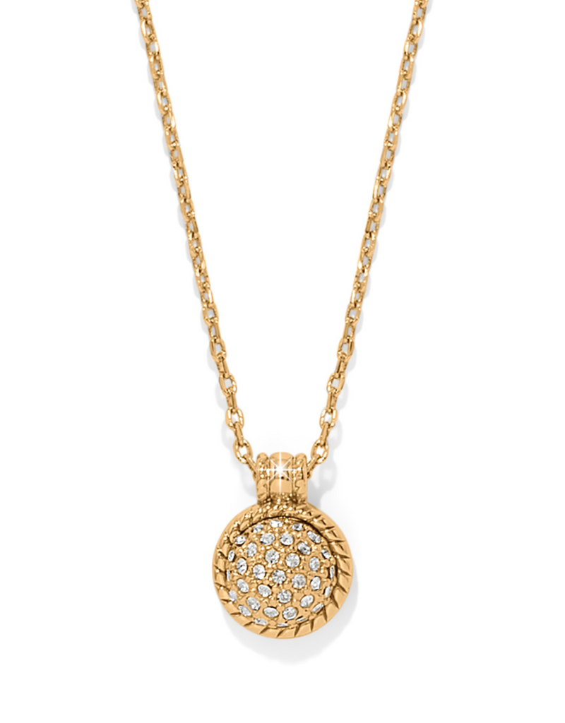 BRIGHTON ILLUMINA CELESTE DOME GOLD NECKLACE